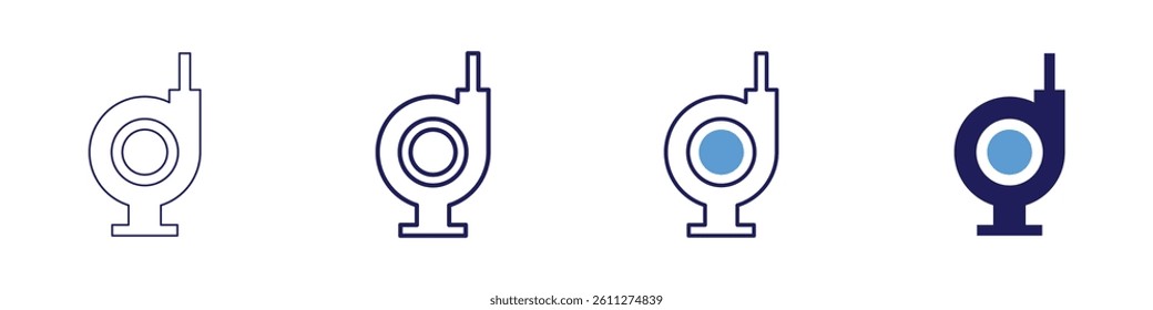 Webcam news​ icon in 4 different styles. Thin Line, Line, Bold Line, Duotone. Duotone style. Editable stroke.