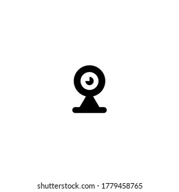 Webcam icon black on a white background. Vector EPS10