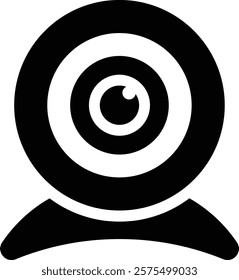 Webcam Icon, Camera Lens Icon, Video Call Icon, Live Stream, cc camera icon