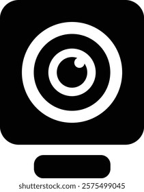 Webcam Icon, Camera Lens Icon, Video Call Icon, Live Stream, cc camera icon