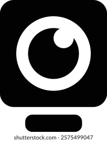 Webcam Icon, Camera Lens Icon, Video Call Icon, Live Stream, cc camera icon