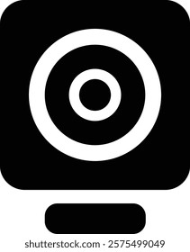 Webcam Icon, Camera Lens Icon, Video Call Icon, Live Stream, cc camera icon