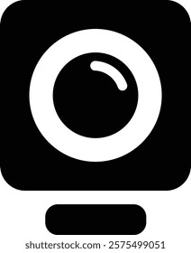 Webcam Icon, Camera Lens Icon, Video Call Icon, Live Stream, cc camera icon