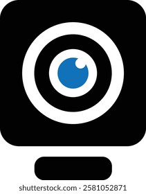 Webcam Icon, Camera Lens Icon, Video Call Icon, Live Stream, cc camera icon
