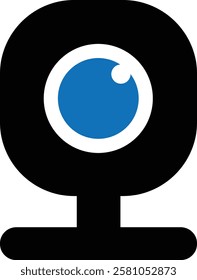 Webcam Icon, Camera Lens Icon, Video Call Icon, Live Stream, cc camera icon