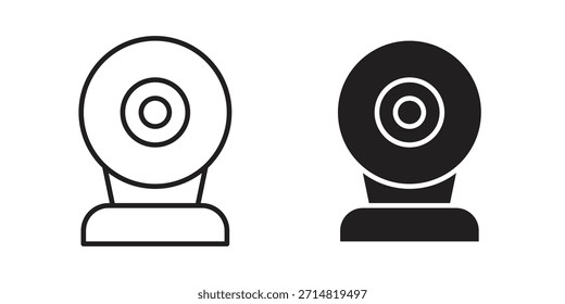 Colección de iconos de cámara web. iconos simples modernos para el Web