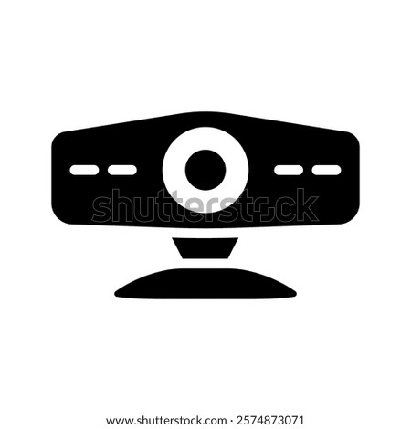 Webcam icon color editable on white background