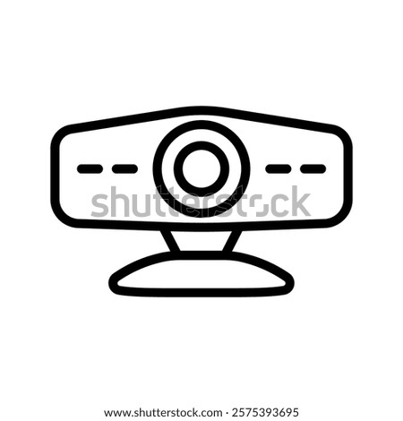 Webcam icon color editable on white background