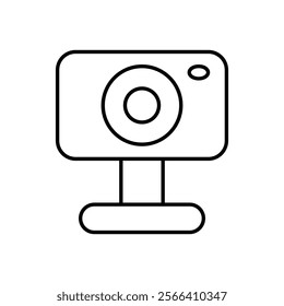 Webcam icon. Computer hardware icon design. vector graphic