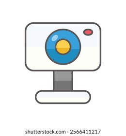 Webcam icon. Computer hardware icon design. vector graphic