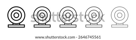Webcam icon concept. graphic design, logo, Web, UI.