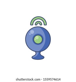 webcam icon design, Digital technology communication social media internet web and wireless theme Vector illustration
