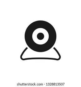 Webcam icon design template vector isolated illustration