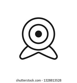 Webcam icon design template vector isolated illustration