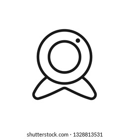 Webcam icon design template vector isolated illustration