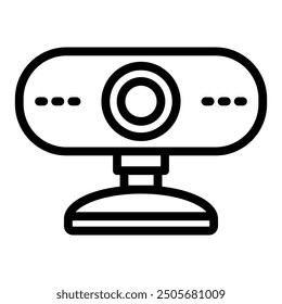 Webcam icon. Electronic device icon in line style