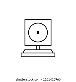 webcam icon. Element of Internet related icon for mobile concept and web apps. Thin line webcam icon can be used for web and mobile