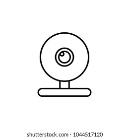 Webcam icon. Element of online education icon for mobile concept and web apps. Thin line  icon for website design and development, app development on white background