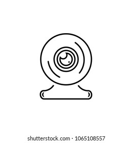 Webcam icon. Element of photo and video camera for mobile concept and web apps. Thin line  icon for website design and development, app development. Premium icon on white background