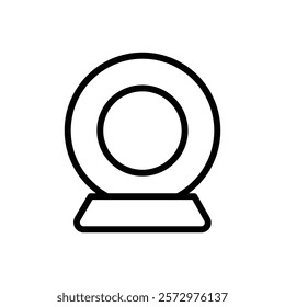 Webcam icon flat editable icon mark