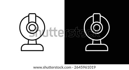 Webcam icon Flat style logo vector. perfect for UI designs