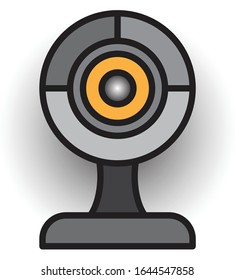 Webcam icon. Good graphic graphics for electronics, videos etc.
