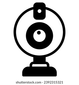 ilustración de icono de webcam para aplicación web, etc