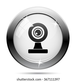 Webcam icon. Internet button on white background. EPS10 vector.
