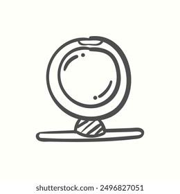 webcam icon, isolated handdrawn icon theme gadget