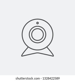 Webcam icon isolated on background. Camera symbol modern, simple, vector, icon for website design, mobile app, ui. Vector Illustration