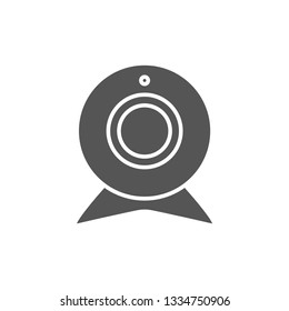 Webcam icon isolated on white background. Camera symbol modern, simple, vector, icon for website design, mobile app, ui. Vector Illustration