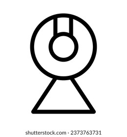 
webcam icon isolated on white background editable.
