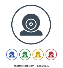 Webcam Icon Isolated on White Background.vector illustration icon