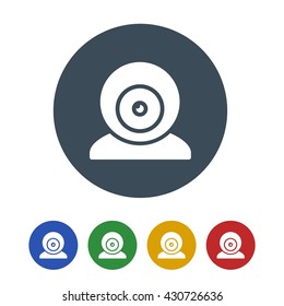 Webcam Icon Isolated on White Background.vector illustration icon