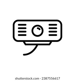webcam icon line style vector