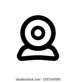 WebCam icon lined, transparent, simple, modern