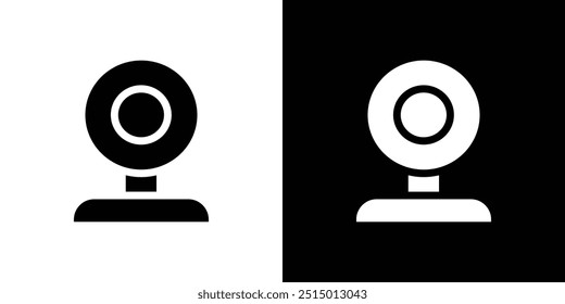 Webcam icon logo set vector