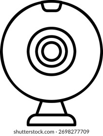 Webcam Icon: Modern Camera for Video Conferencing