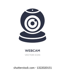 webcam icon on white background. Simple element illustration from Blogger and influencer concept. webcam sign icon symbol design.