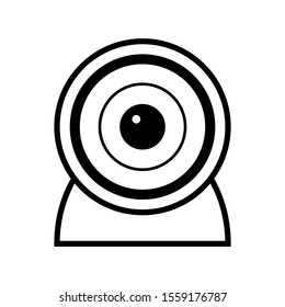 Webcam icon on white background. Vector illustration.