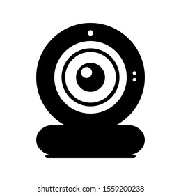 Webcam icon on white background. Vector illustration.