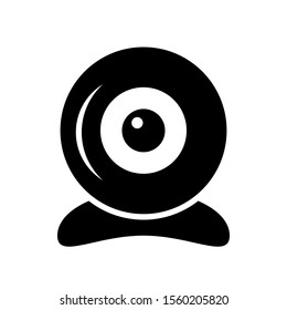 Webcam icon on white background. Vector illustration.