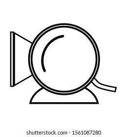 Webcam icon on white background. Vector illustration.