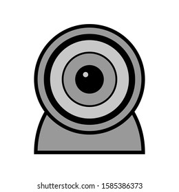 Webcam icon on white background. Vector illustration.