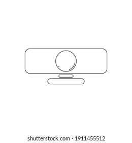Webcam icon on white background