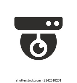 Webcam icon on white background