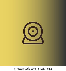 Webcam icon in outline style