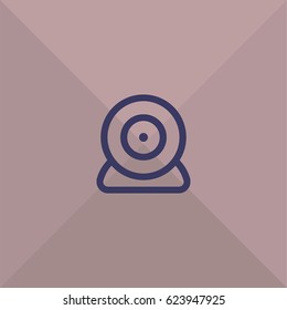 Webcam icon in outline style