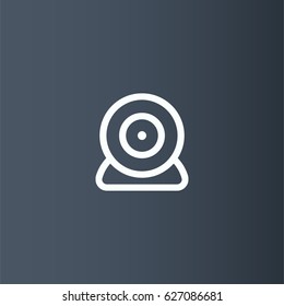 Webcam icon in outline style