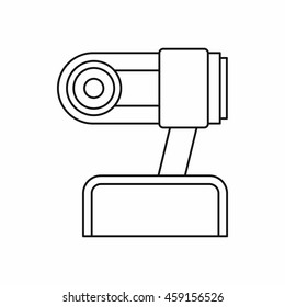 Webcam icon in outline style on a white background